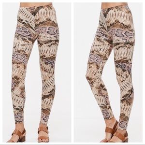High Waist Snake Print Leggings